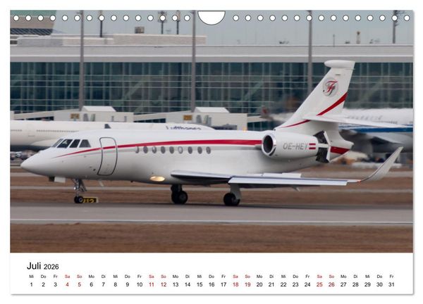 Produktbild: Die Welt der Privatjets (Wandkalender 2026 DIN A4 quer), CALVENDO Monatskalender