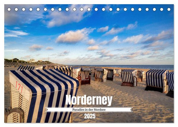 Norderney Paradies in der Nordsee (Tischkalender 2025 DIN A5 quer), CALVENDO Monatskalender