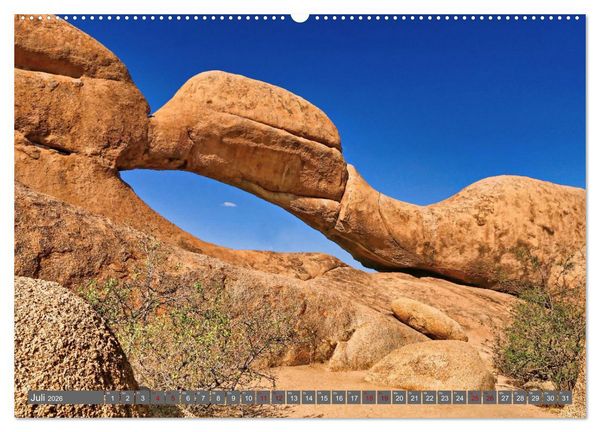 Produktbild: Namibia &ndash; Faszination Damaraland und Spitzkoppe (hochwertiger Premium Wandkalender 2026 DIN A2 quer), Kunstdruck in Hochglanz