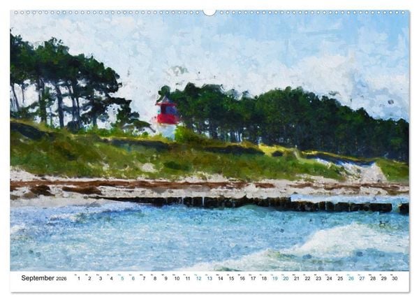 Produktbild: Hiddensee - Malerische Insel der Ostsee (hochwertiger Premium Wandkalender 2026 DIN A2 quer), Kunstdruck in Hochglanz