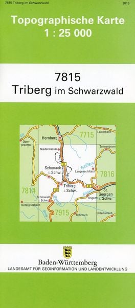 Produktbild: Triberg im Schwarzwald 1 : 25 000
