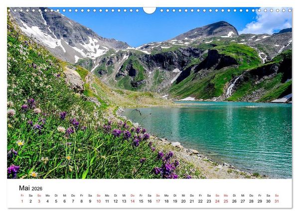 Produktbild: Herrliche Berglandschaften - Impressionen aus &Ouml;sterreich und Bayern (Wandkalender 2026 DIN A3 quer), CALVENDO Monatskalender