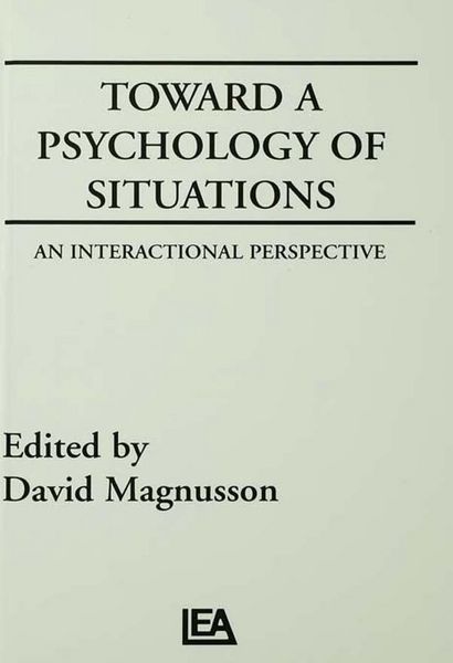 Produktbild: Toward A Psychology of Situations