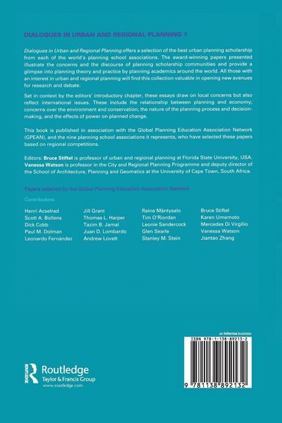 Produktbild: Dialogues in Urban and Regional Planning