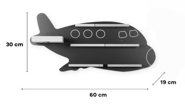 Produktbild: Wandregal "Flugzeug" für Toniebox