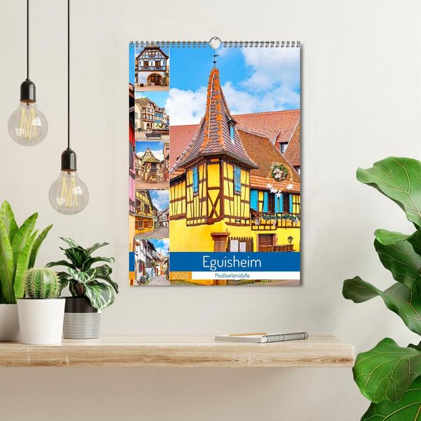 Produktbild: Eguisheim - Postkartenidylle (Wandkalender 2026 DIN A3 hoch), CALVENDO Monatskalender