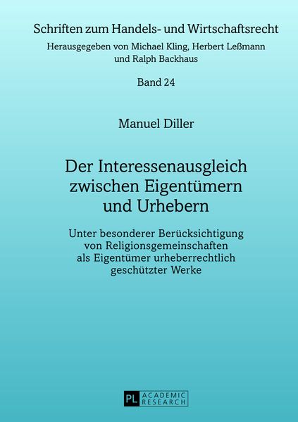 Produktbild: Der Interessenausgleich zwischen Eigentuemern und Urhebern