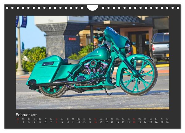 Produktbild: BEST OF HARLEY-DAVIDSON BAGGER-STYLE (Wandkalender 2026 DIN A4 quer), CALVENDO Monatskalender