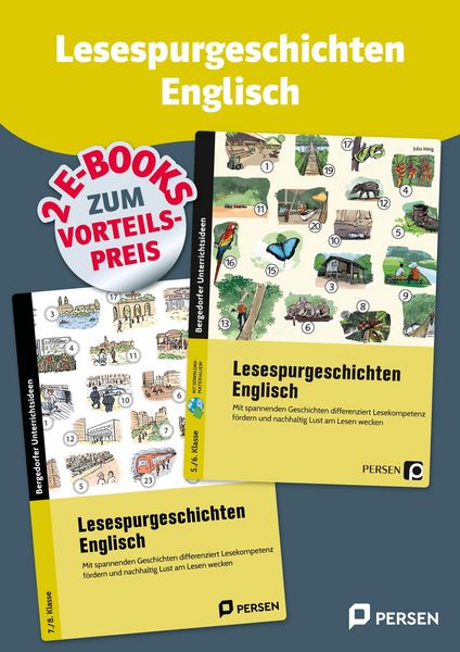 Produktbild: Doppelband: Lesespurgeschichten Englisch - Sek