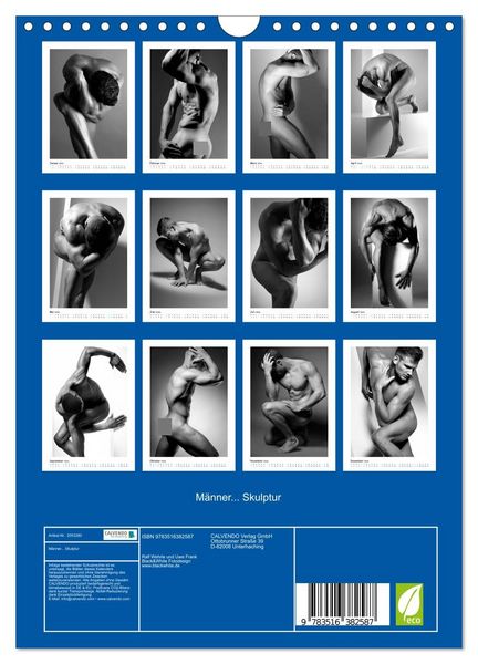 Produktbild: M&auml;nner... Skulptur (Wandkalender 2026 DIN A4 hoch), CALVENDO Monatskalender