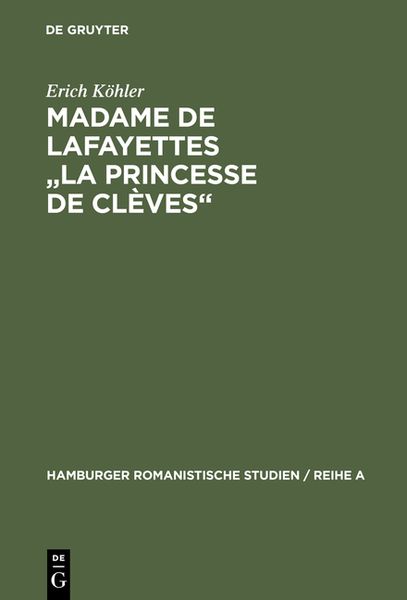 Produktbild: Madame de Lafayettes "La Princesse de Cl&egrave;ves"
