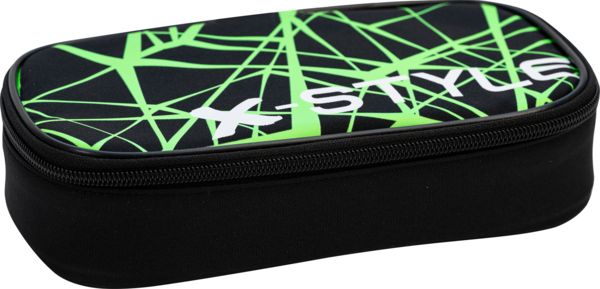 Produktbild: EBERHARD FABER Jumbo Schlamperbox schwarz/neongr&uuml;n 21,5x6x10,5cm