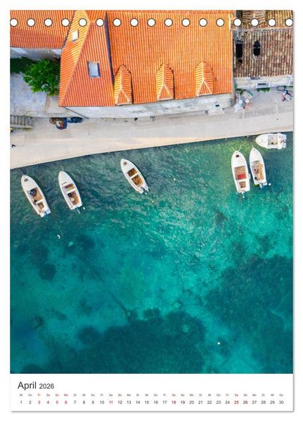 Produktbild: Kroatien - Eine Reise in das wundersch&ouml;ne Land. (Tischkalender 2026 DIN A5 hoch), CALVENDO Monatskalender