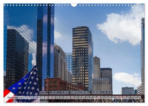 Produktbild: CHICAGO Stadtzentrum (Wandkalender 2026 DIN A3 quer), CALVENDO Monatskalender