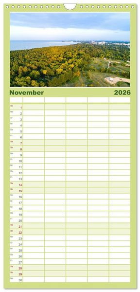 Produktbild: Familienplaner 2026 - Danzig - Die goldene Stadt an der Ostsee. mit 5 Spalten (Wandkalender, 21 x 45 cm) CALVENDO