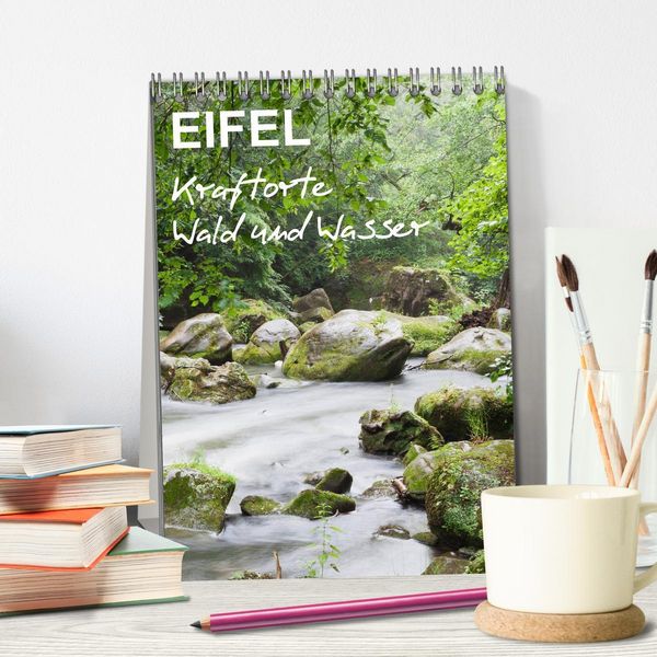 Produktbild: EIFEL - Kraftorte Wald und Wasser (Tischkalender 2026 DIN A5 hoch), CALVENDO Monatskalender