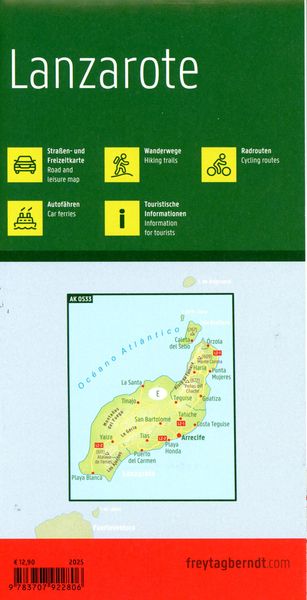 Produktbild: Freytag & berndt Stra&szlig;enkarte Lanzarote 1:150.000