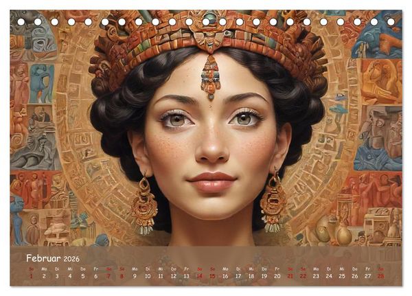 Produktbild: Faszination Maya: Einblicke in eine versunkene Welt (Tischkalender 2026 DIN A5 quer), CALVENDO Monatskalender