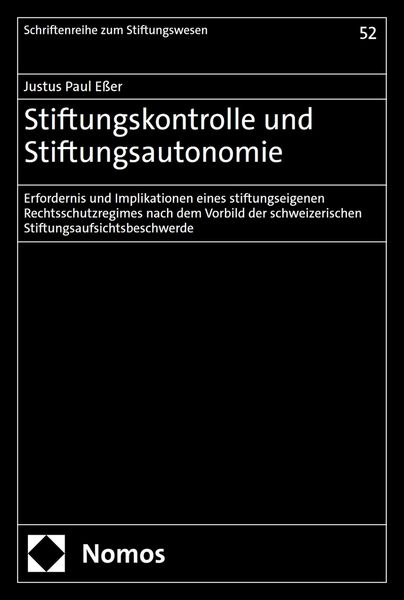 Produktbild: Stiftungskontrolle und Stiftungsautonomie