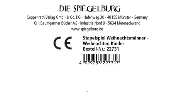 Produktbild: Stapelspiel Weihnachtsm&auml;nner - Wintertiere im Weihnachtswald