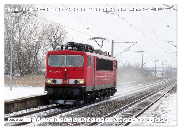 Produktbild: Die Baureihe 250 - Reichsbahnlok in DB-Diensten (Tischkalender 2026 DIN A5 quer), CALVENDO Monatskalender