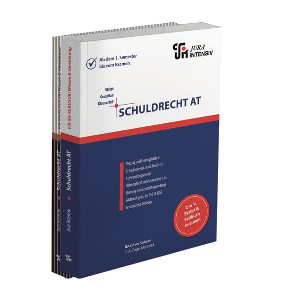 Schuldrecht AT: Wissen - Fälle - Klausurhinweise, Taschenbuch von Oliver Soltner, Jura-Intensiv Verlag, 9783967121964