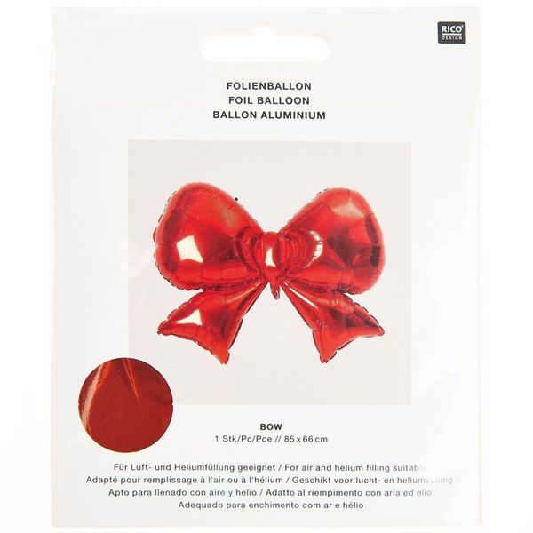 Produktbild: Folienballon Schleife, Rot