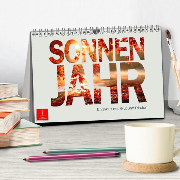 Produktbild: Sonnenjahr (Tischkalender 2027 DIN A5 quer), CALVENDO Monatskalender