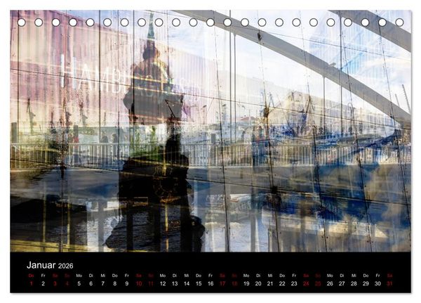 Produktbild: Hamburg-Art (Tischkalender 2026 DIN A5 quer), CALVENDO Monatskalender