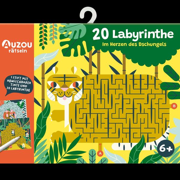 Produktbild: Auzou 20 Labyrinthe im Herzen des Dschungels