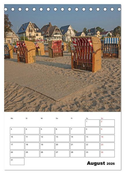 Produktbild: Ostsee. Urlaubsfeeling pur (Tischkalender 2026 DIN A5 hoch), CALVENDO Monatskalender