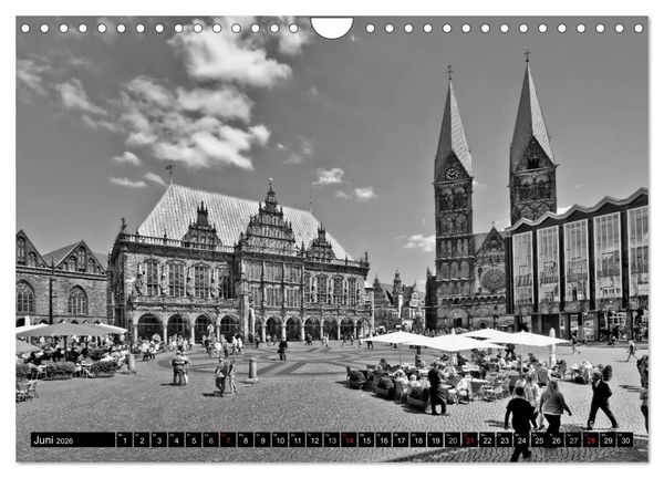 Produktbild: Historisches Bremen (Wandkalender 2026 DIN A4 quer), CALVENDO Monatskalender