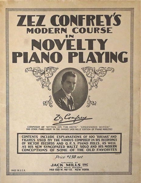 Produktbild: Zez Confrey's Modern Course in Novelty Piano Playing