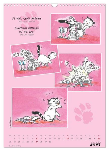 Produktbild: Kater Jacob: Ach Du lieber Mensch (Wandkalender 2027 DIN A3 hoch), CALVENDO Monatskalender