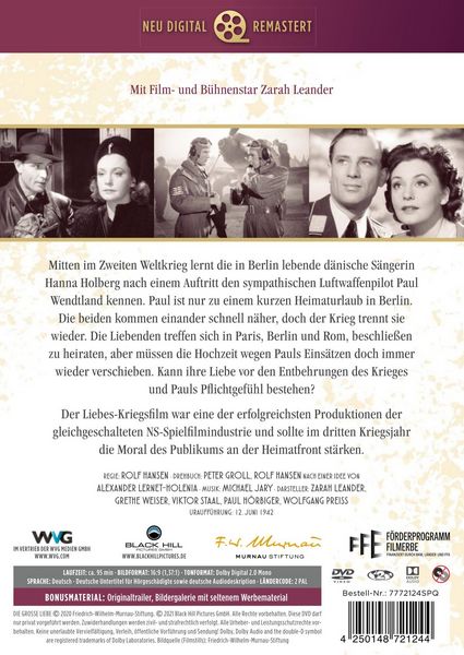 Produktbild: Deutsche Filmklassiker - Die gro&szlig;e Liebe