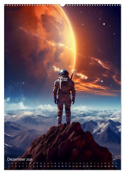 Produktbild: Endless Space - Zeitreisen in die unendlichen Weites des Weltraums (Wandkalender 2026 DIN A2 hoch), CALVENDO Monatskalender