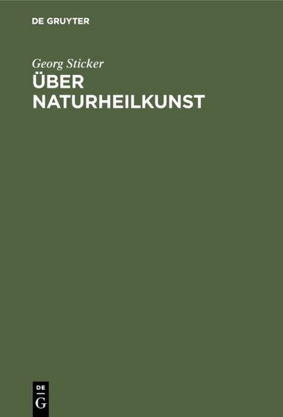 Produktbild: &Uuml;ber Naturheilkunst