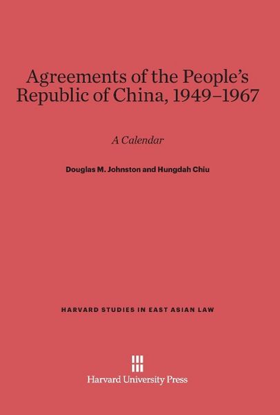 Produktbild: Agreements of the People's Republic of China, 1949-1967