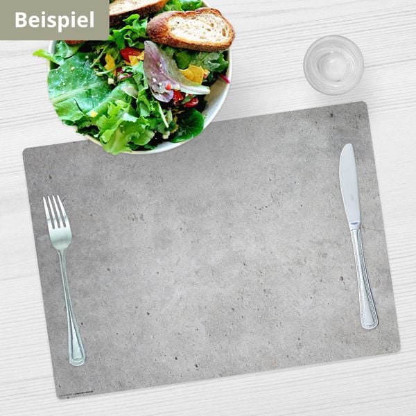 Produktbild: Tischsetmacher Tischsets Betonoptik hell, aus hochwertigem Vinyl (4 St&uuml;ck), 44 x 32 cm