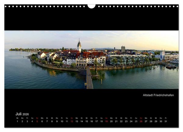 Produktbild: Panoramen vom Bodensee (Wandkalender 2026 DIN A3 quer), CALVENDO Monatskalender