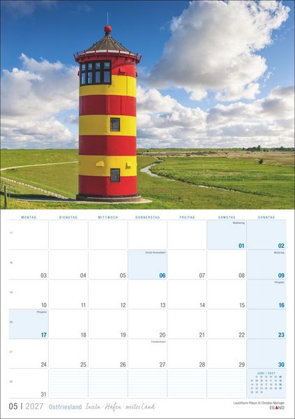 Produktbild: Ostfriesland Kalender 2027 - Inseln &middot; H&auml;fen &middot; weites Land