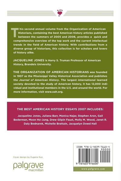 Produktbild: The Best American History Essays 2007
