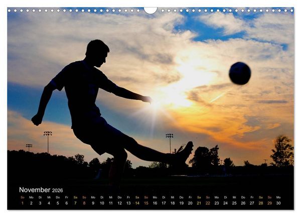 Produktbild: Leidenschaft Fu&szlig;ball (Wandkalender 2026 DIN A3 quer), CALVENDO Monatskalender