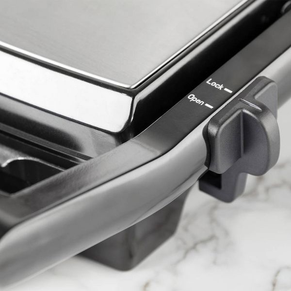 Produktbild: Princess 01.112425.01.001 Elektro Panini Grill Antihaftbeschichtung, Kontrollleuchte, klappbar Schwarz