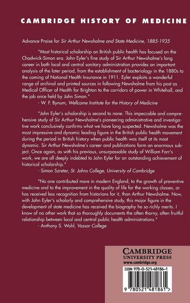 Produktbild: Sir Arthur Newsholme and State Medicine, 1885-1935