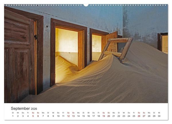 Produktbild: Kolmannskuppe Die Geisterstadt in der Sandw&uuml;ste (hochwertiger Premium Wandkalender 2026 DIN A2 quer), Kunstdruck in Hochglanz