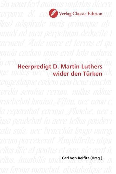 Produktbild: Heerpredigt D. Martin Luthers wider den T&uuml;rken