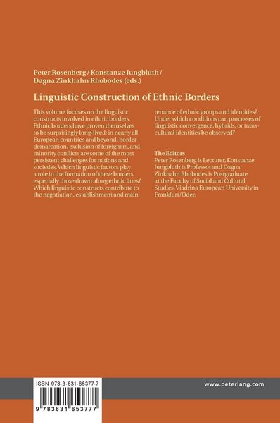 Produktbild: Linguistic Construction of Ethnic Borders