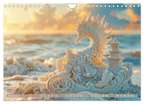 Produktbild: Sandkunstwerke - Einfach faszinierend (Wandkalender 2026 DIN A4 quer), CALVENDO Monatskalender