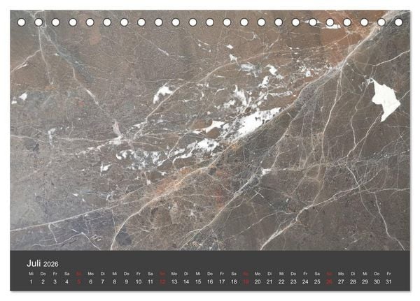 Produktbild: Stein, Kunst der Natur (Tischkalender 2026 DIN A5 quer), CALVENDO Monatskalender
